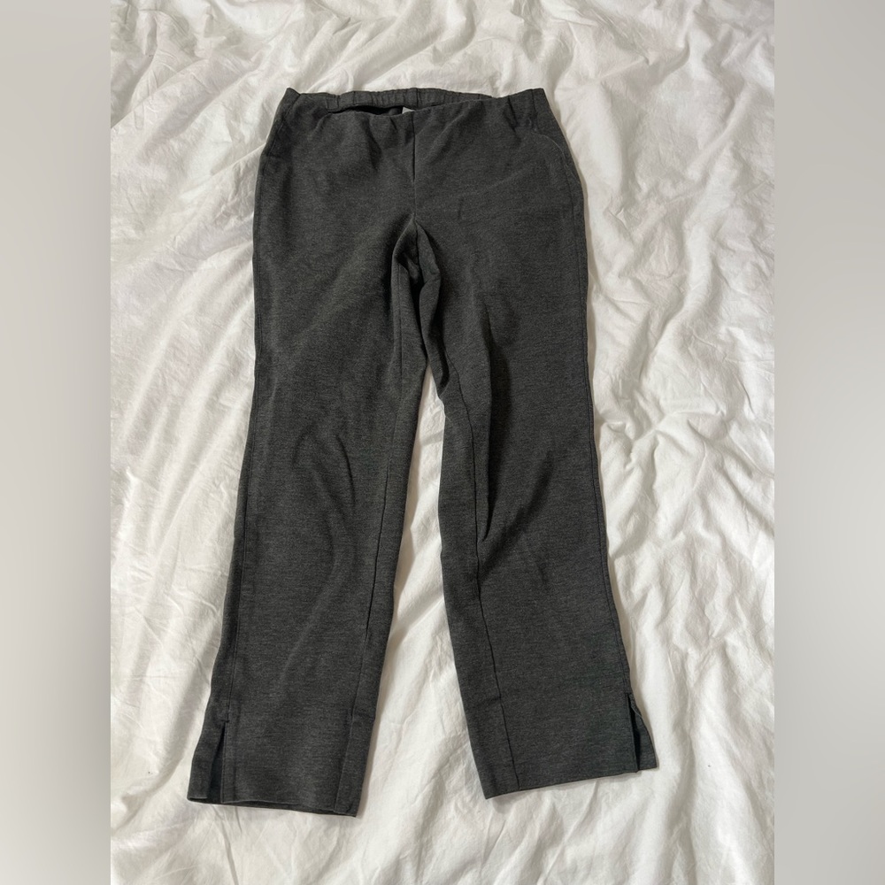 J Jill medium gray pony straight leg pant